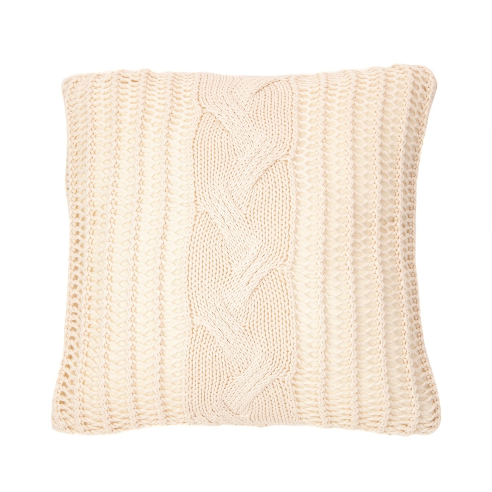 Brunelli Zira Ivory Knitted Cushion