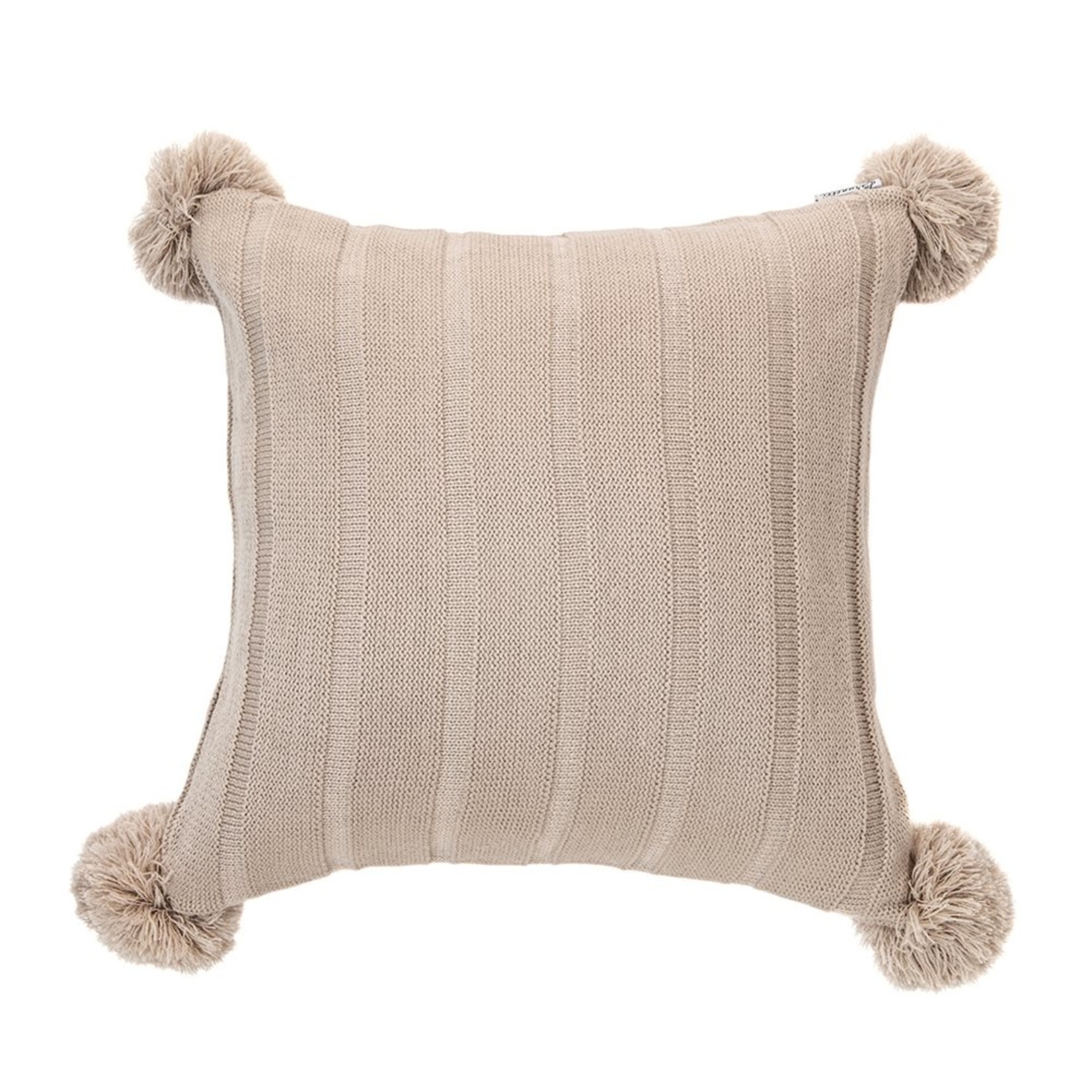 Brunelli Ragu Knitted Taupe Cushion