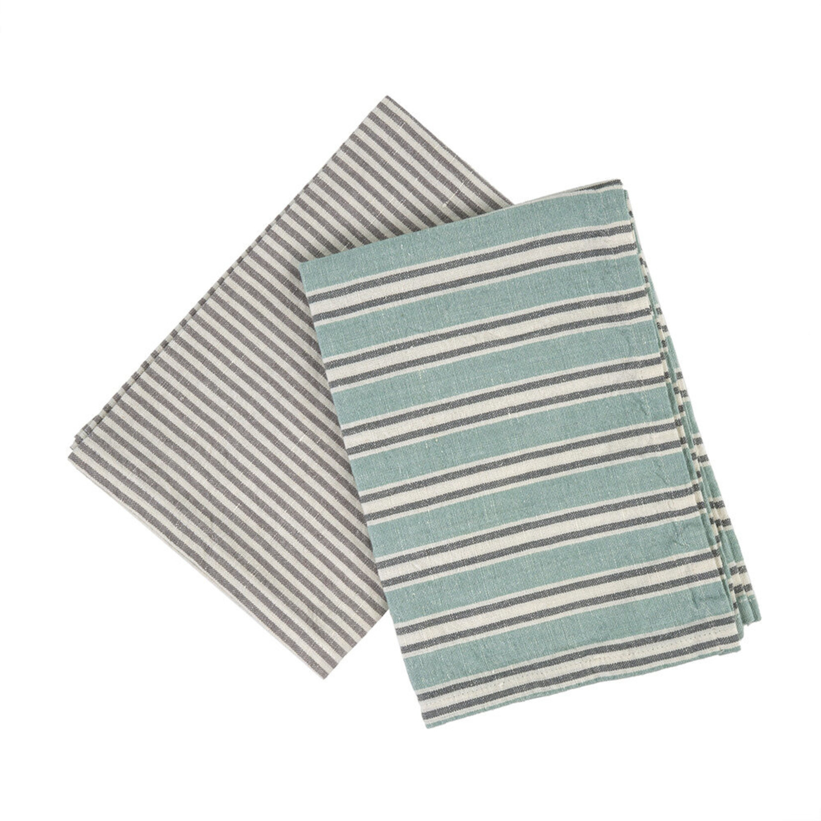 Indaba French Linen Tea Towels Turquoise