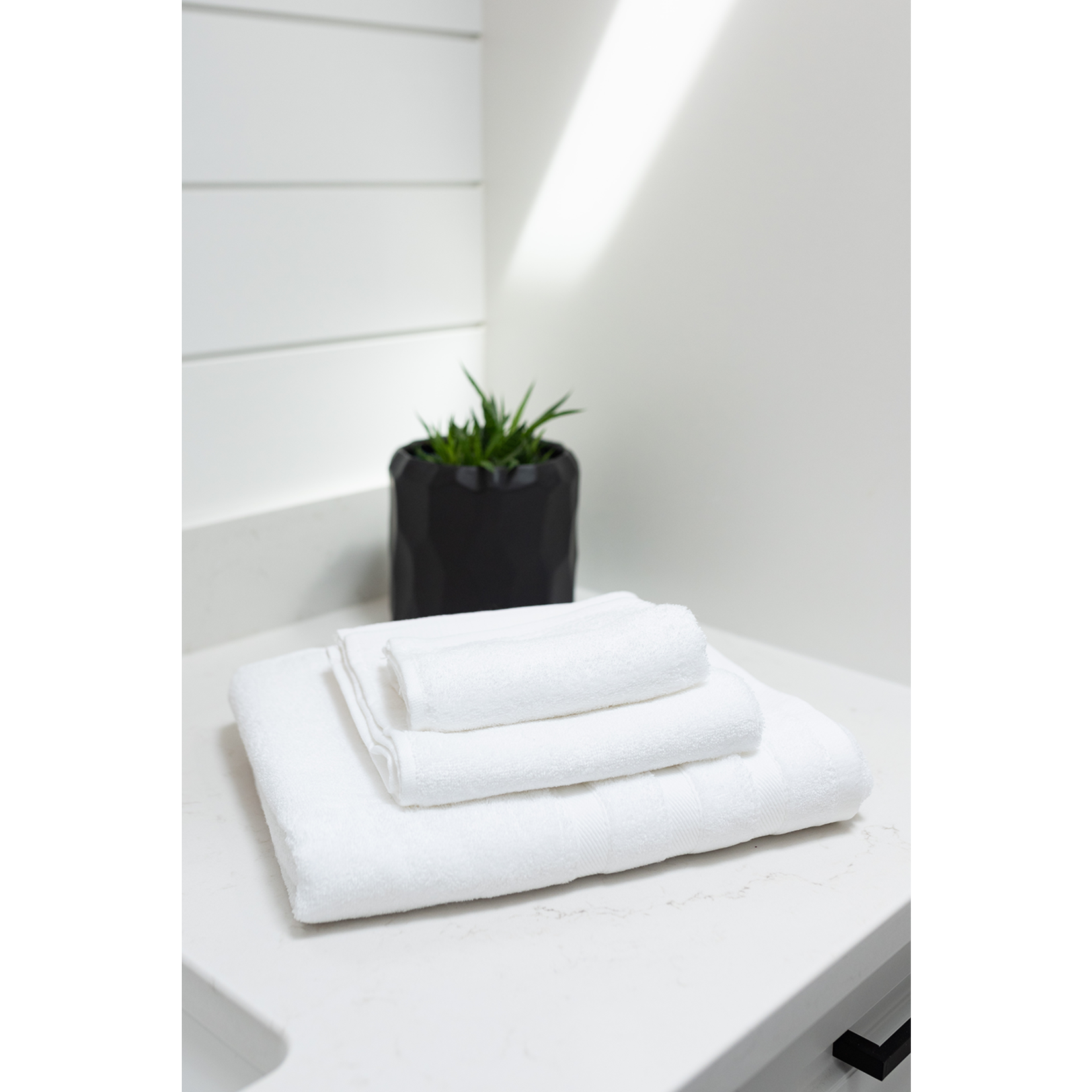 Terrera 3 piece Bamboo Towel Set- White