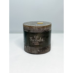 Rustic Pillar Candle Mocha