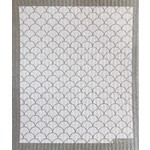 Ten and Co. Scallop White/Grey Sponge Cloth