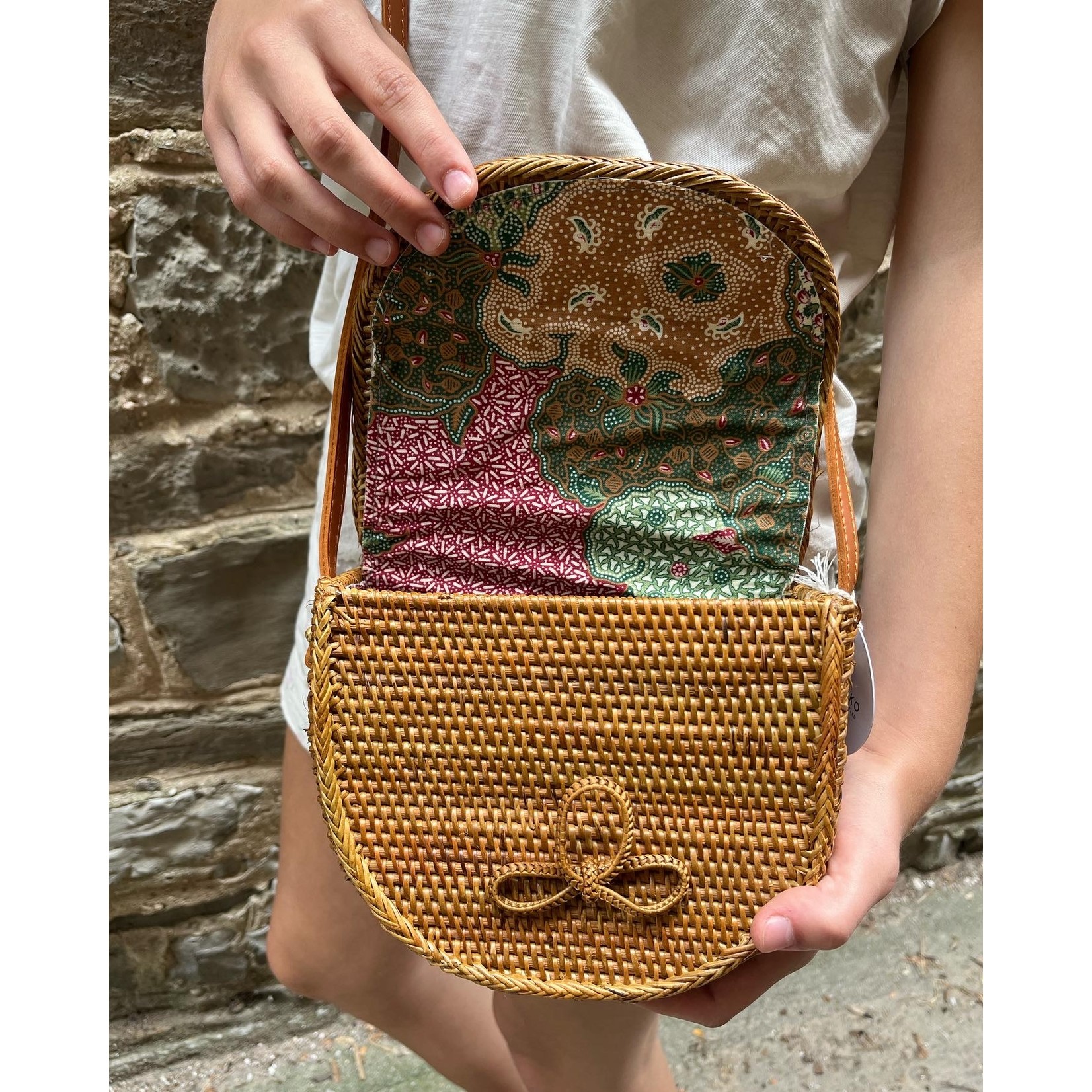 Pokoloko Bali Half Moon Bag - Caramel