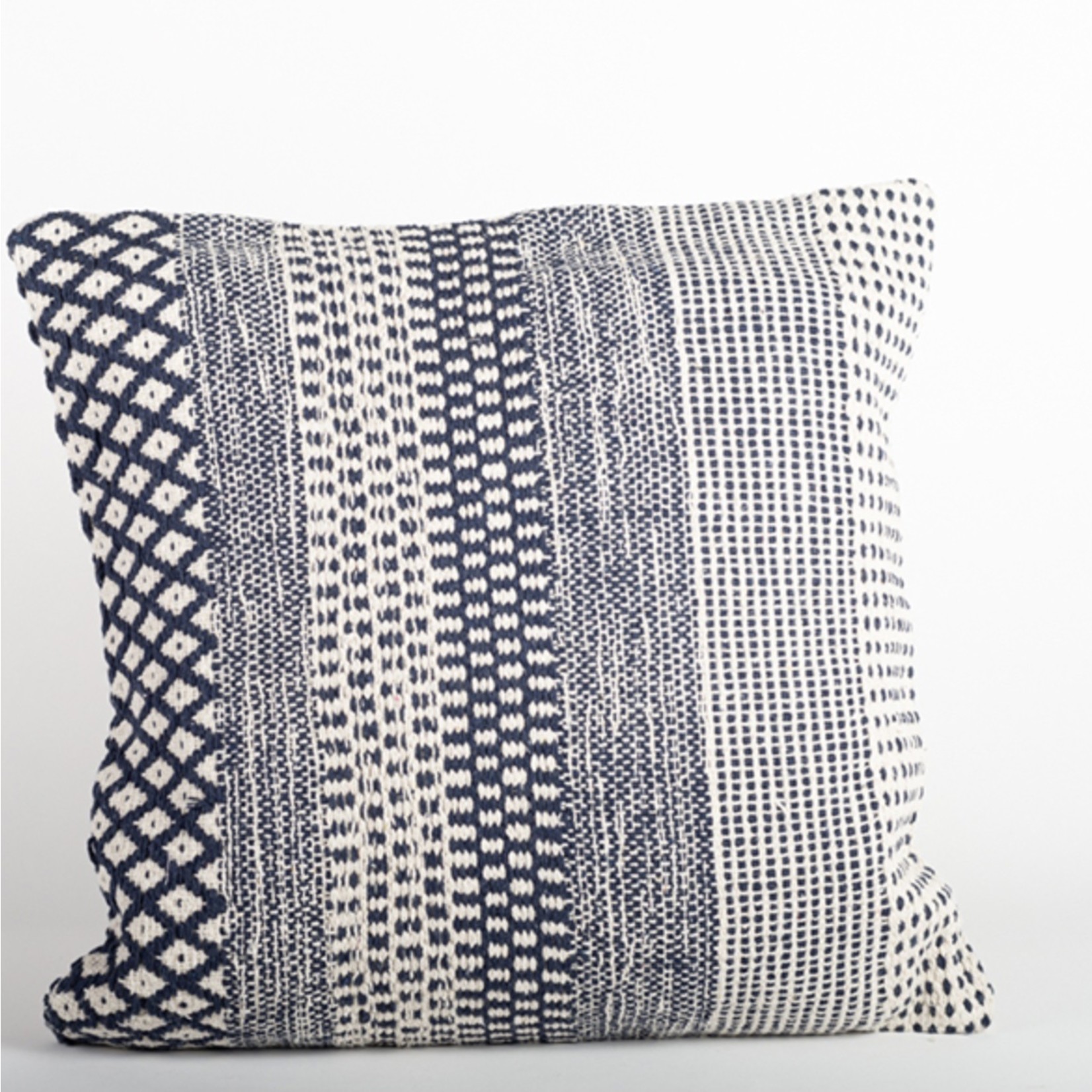 Navy Woven Pillow