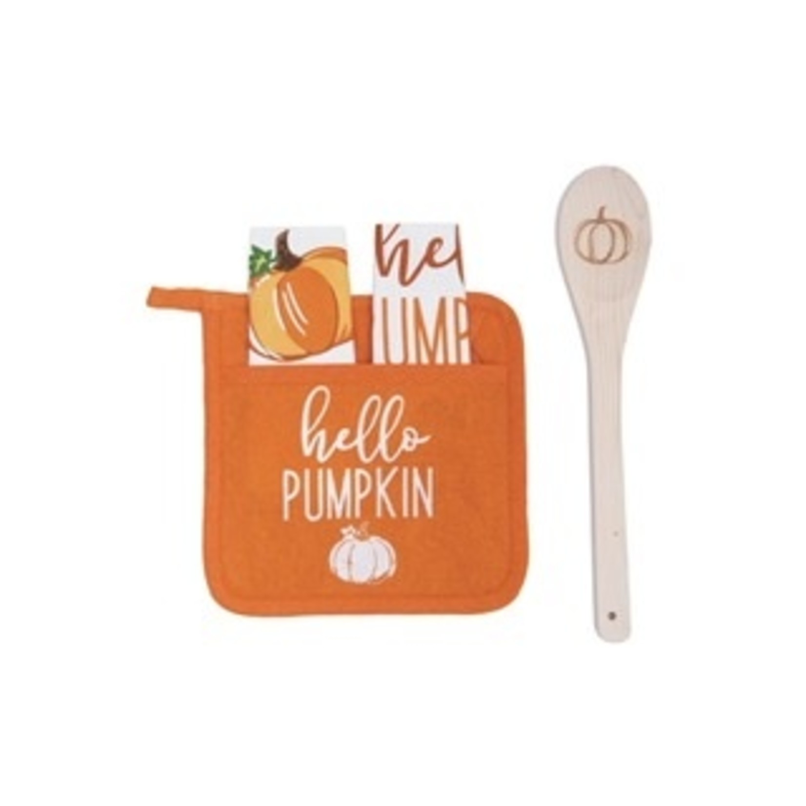 Hello Pumpkin Pot Holder Set/4