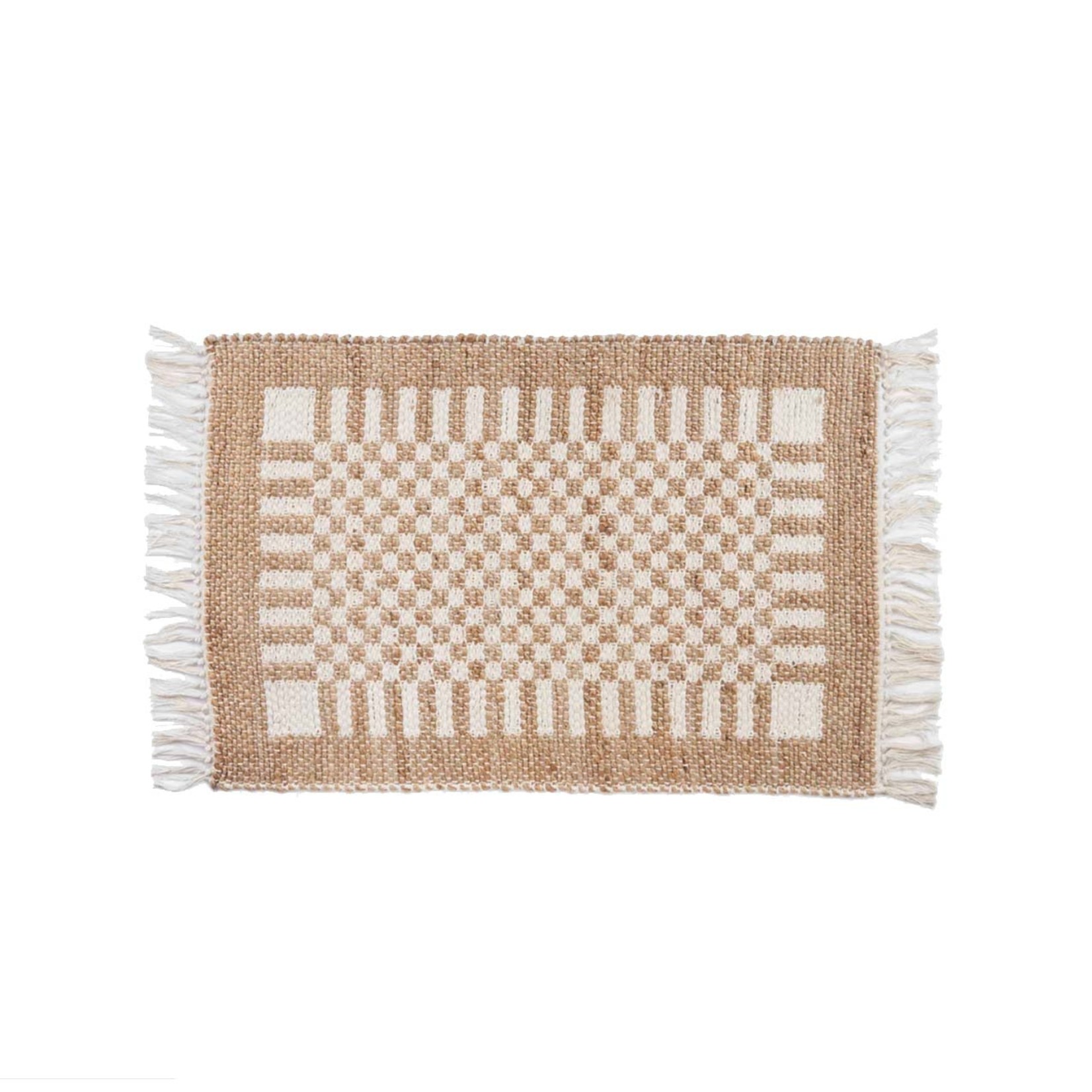 Pokoloko Check Jute Floor Mat