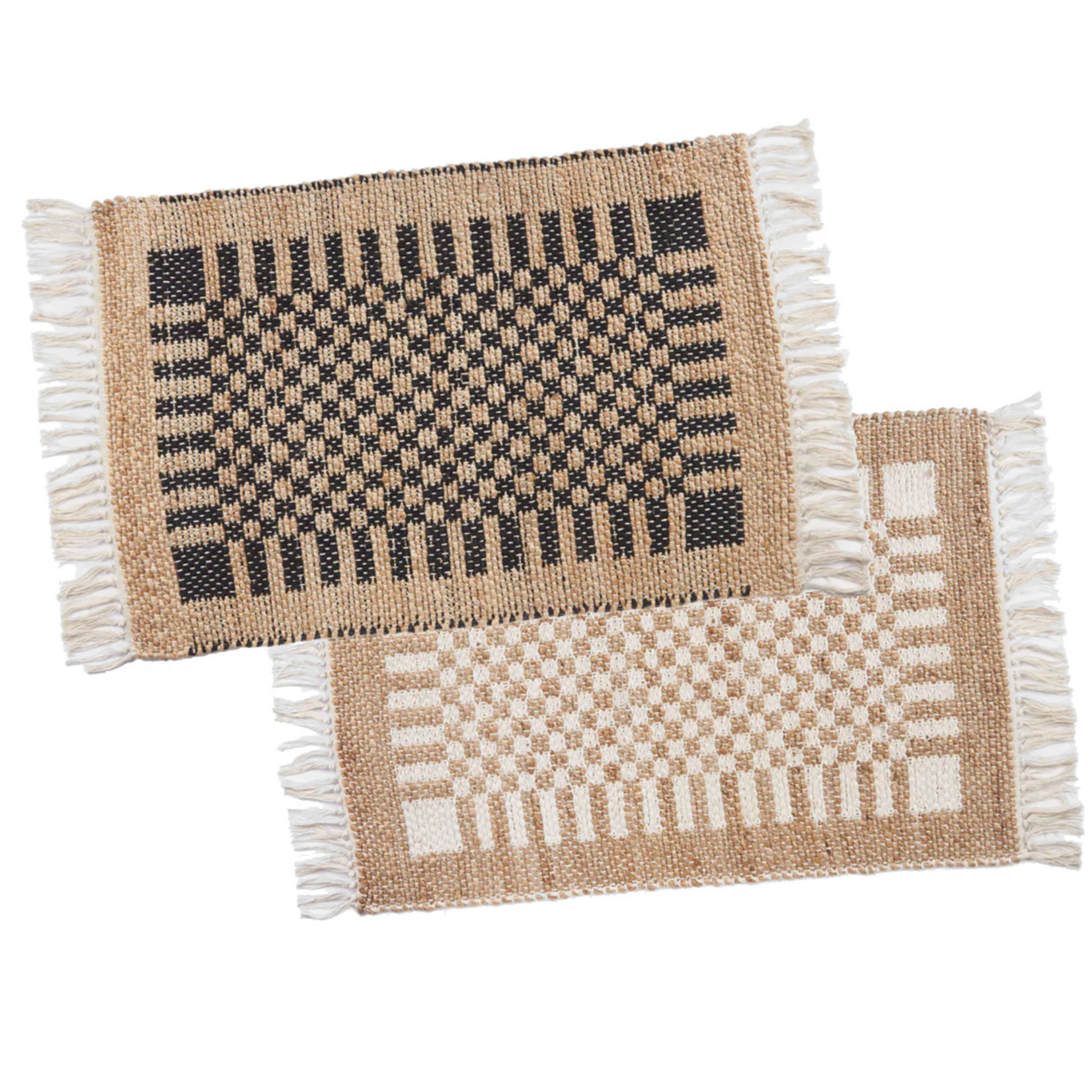 Pokoloko Check Jute Floor Mat