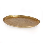 Pokoloko Hammered Tray Oval Gold