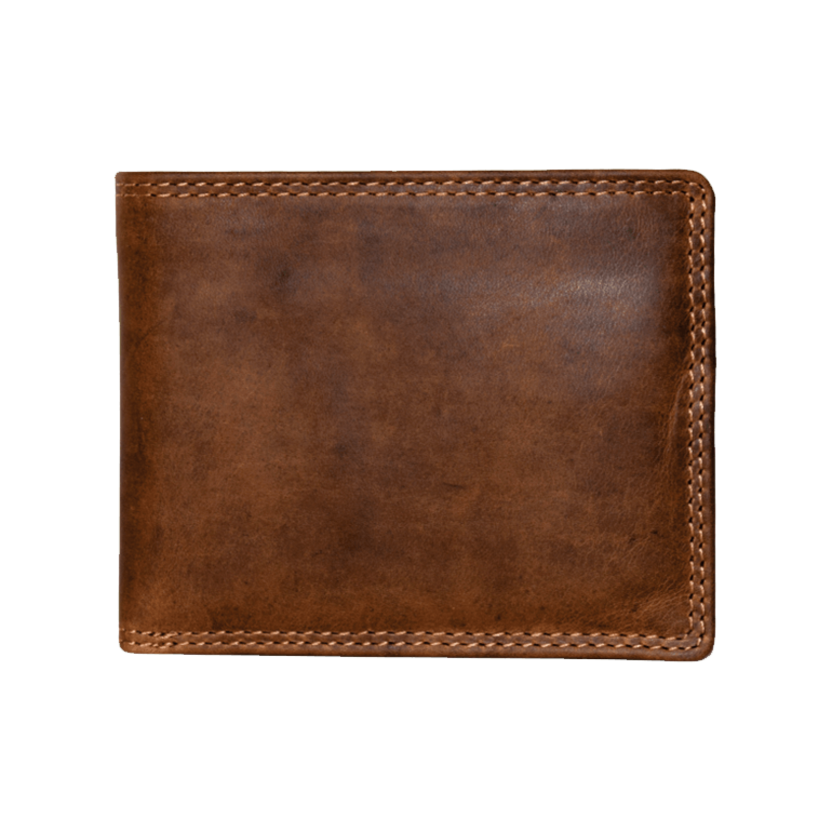 Rugged Earth Leather Billfold Wallet with Centre Card Holder