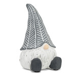 Sm Sitting Gnome w/Grey Hat