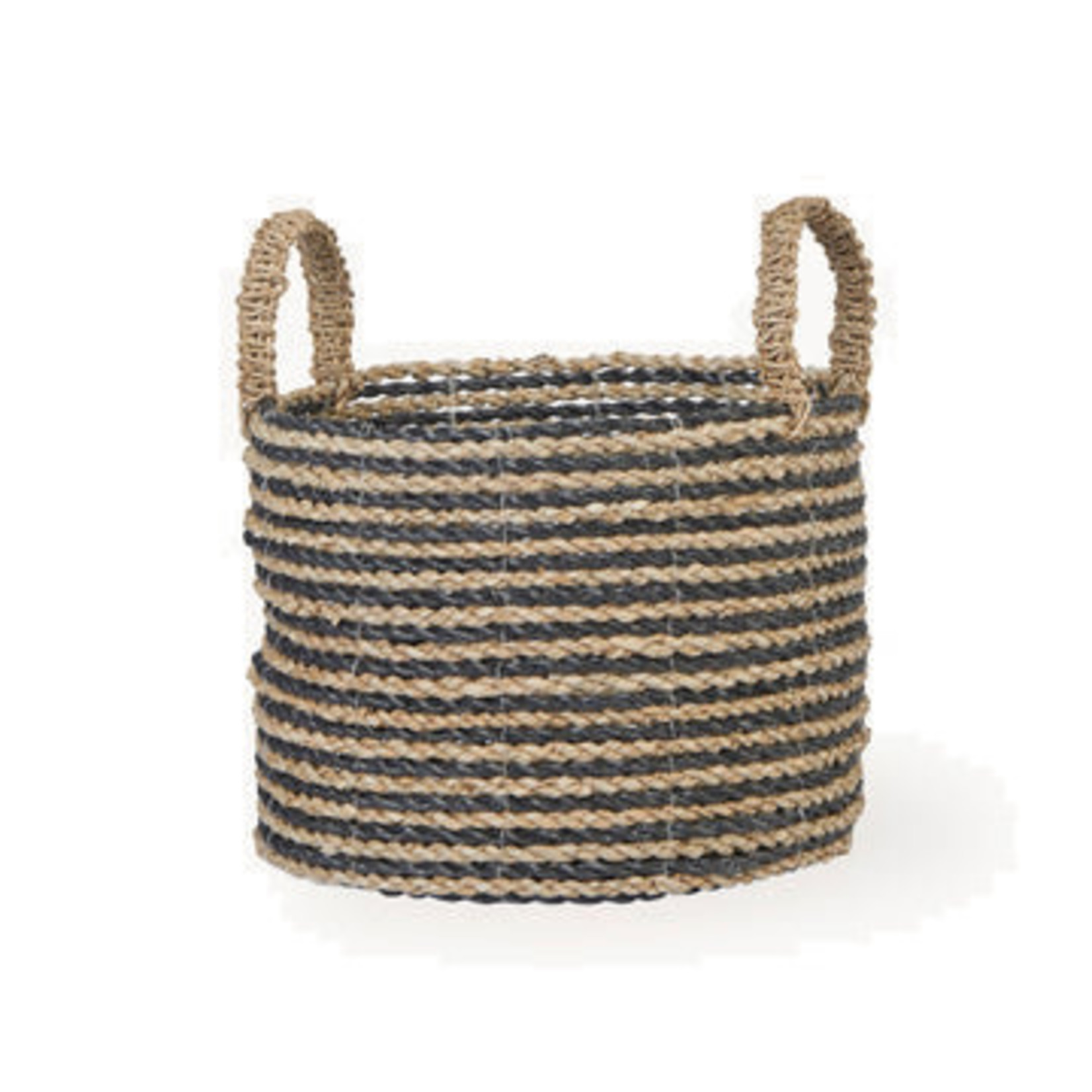 Pokoloko Handled Basket - Black/Natural