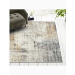 ReaLife Quinn Abstract- Beige Gray Ivory Washable Rug
