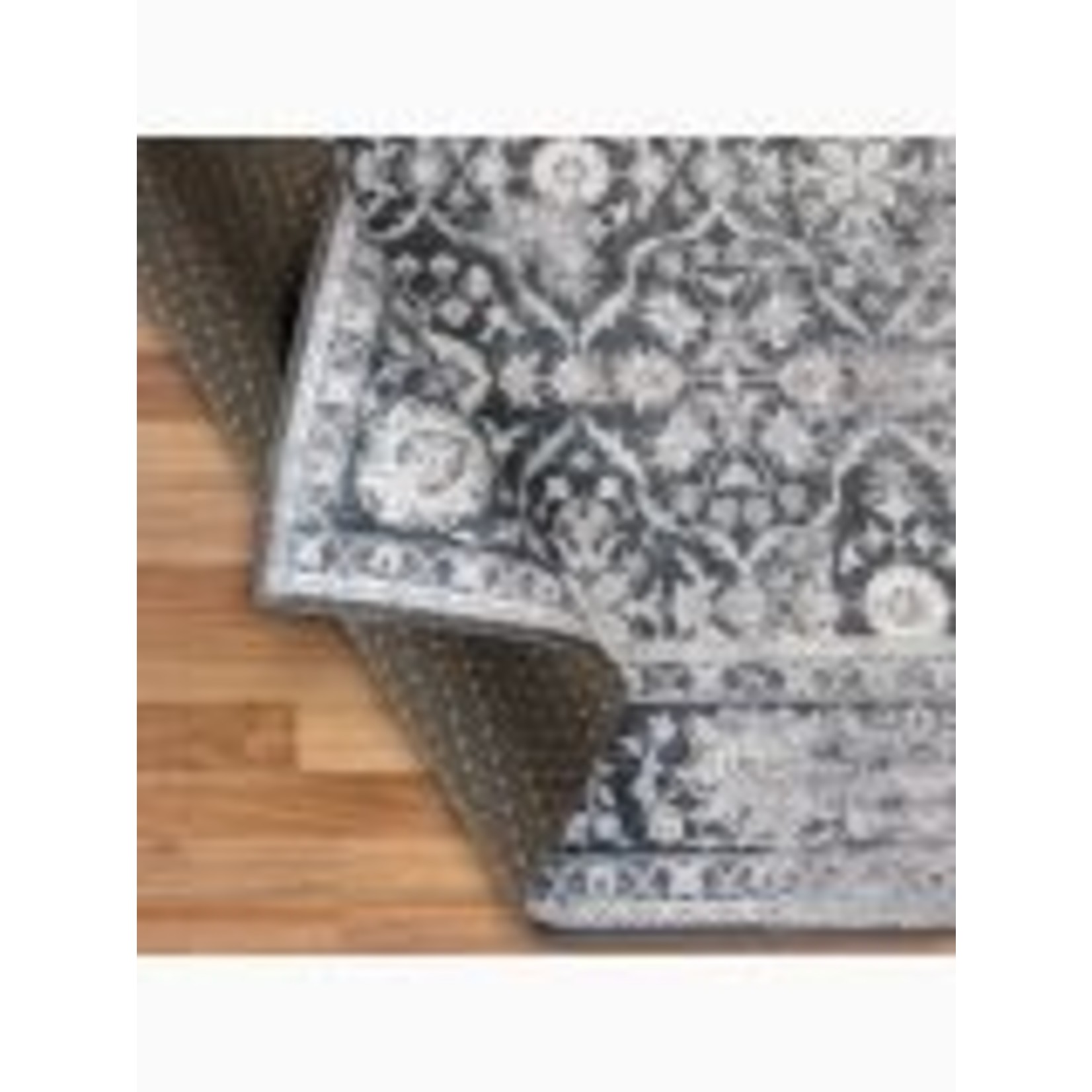 ReaLife Noor Vintage - Charcoal Dark Gray Ivory Washable Rug