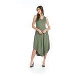 Papillon Olive Maxi Dress with Pockets
