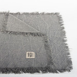 Grey Stone Washed Table Runner