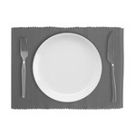 Broadway Solid Placemat Set of 4 Grey