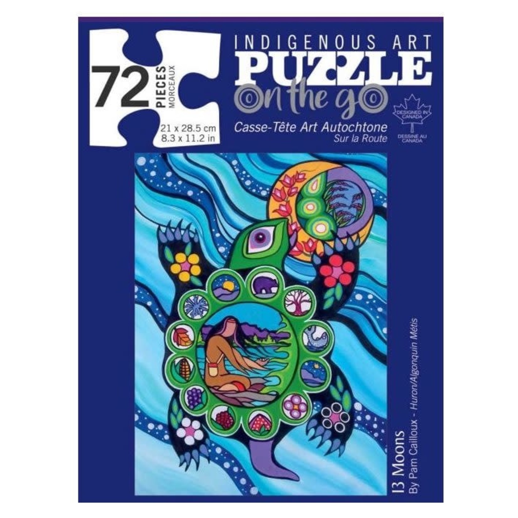 Indigenous 72-Piece Puzzle in Tin