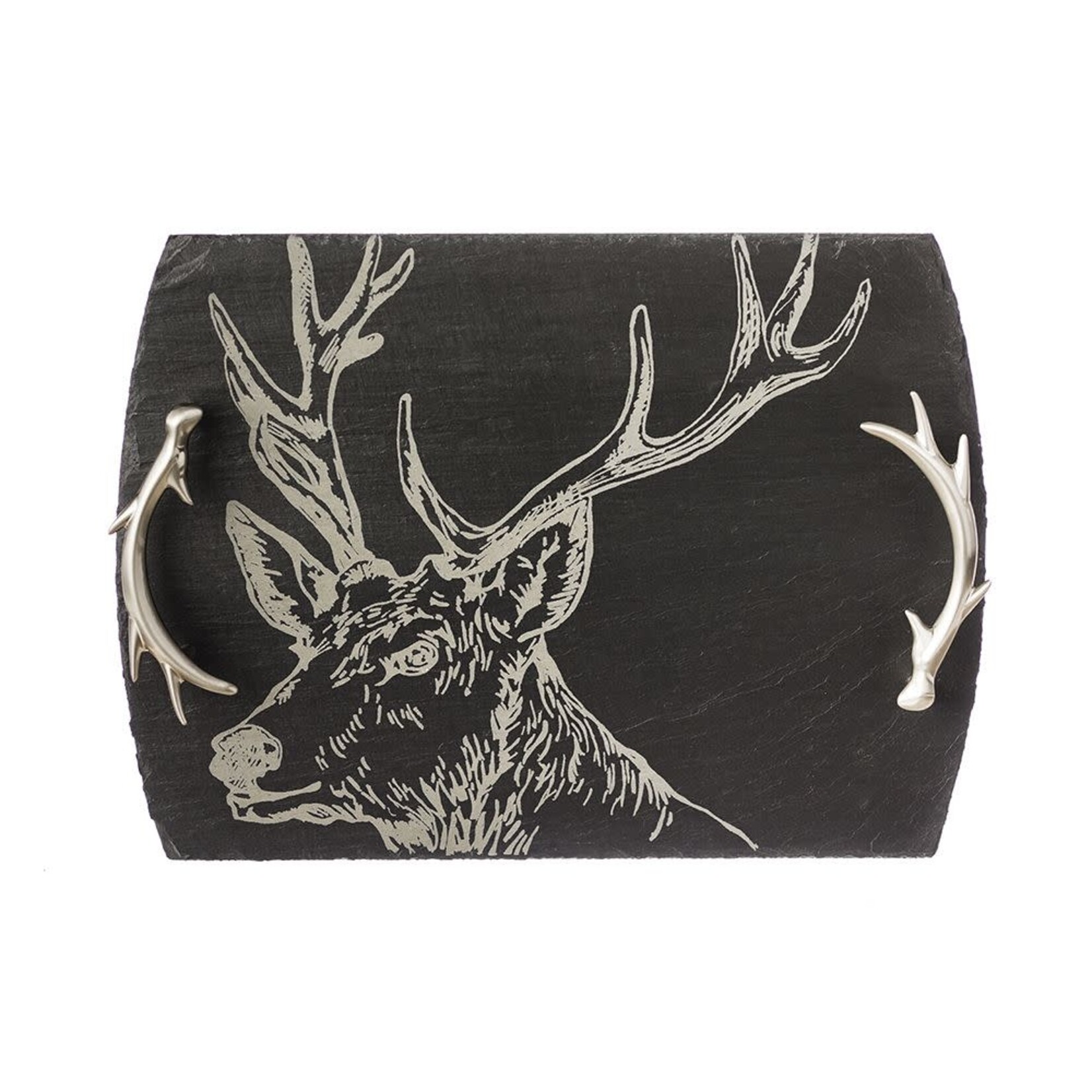 Selbrae House Slate Serving Tray Gift Boxed - Stag