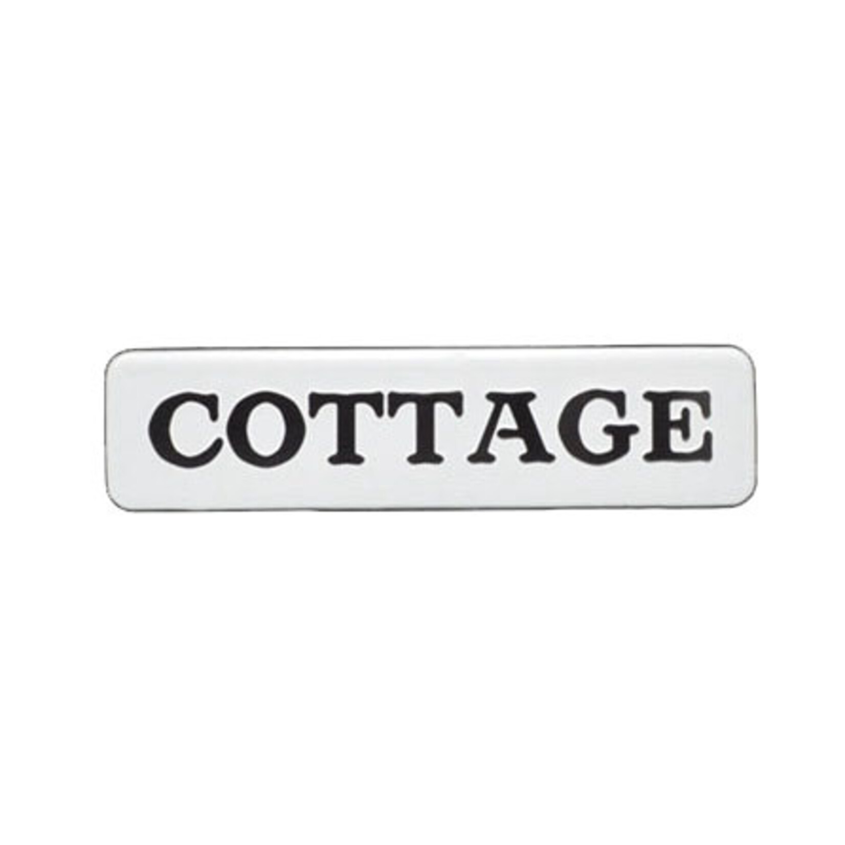 Cottage Enamel Metal Sign