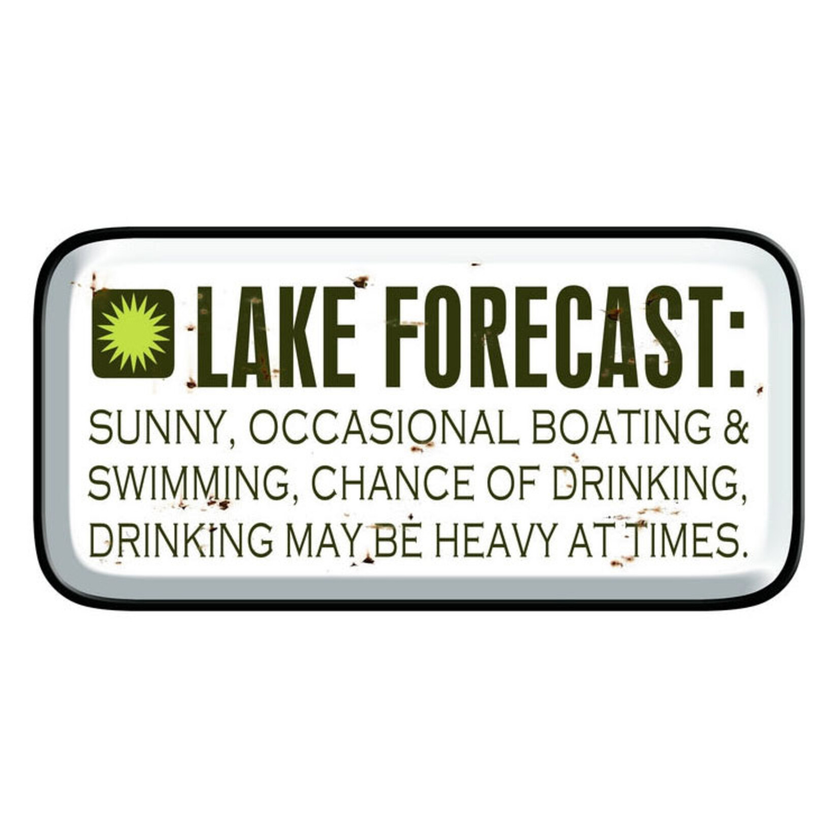 Lake Forecast Metal Sign