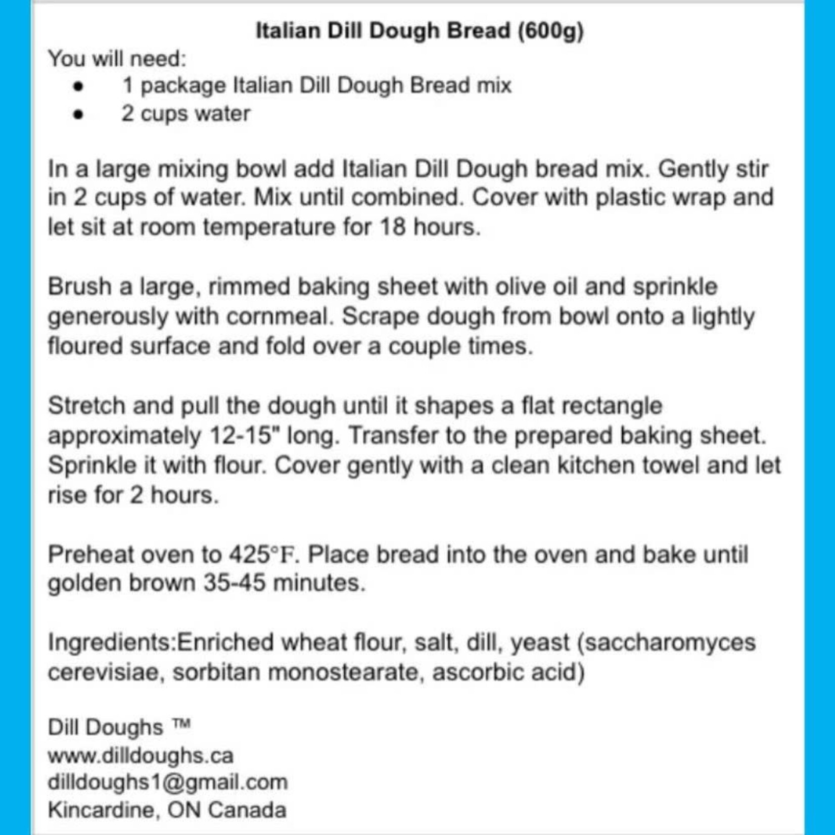 Dill Doughs Dill Doughs