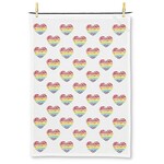 Rainbow Heart Kitchen Towel