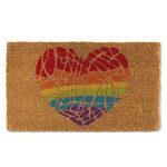 Rainbow Heart Doormat