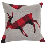 Brunelli Holiday Stag Pillow Grey