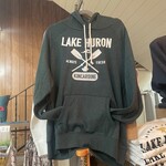 Campus Crew Heritage Hoodie Lake Huron in Forest Green
