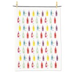 Colourful Bottles Tea Towel