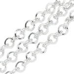 SP ALUMINUM ROLO CHAIN, 8X1.6MM, by the foot
