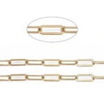 GP STAINLESS STEEL PAPERCLIP CHAIN, 16X6.5X1MM, BY THE FOOT