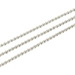 STAINLESS STEEL, ROLO CHAIN, 2.5X1MM, BY THE FOOT