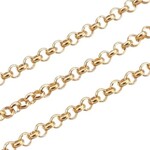 GP STAINLESS STEEL, ROLO CHAIN, 2.5X1MM, BY THE FOOT
