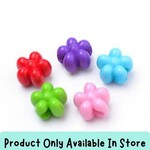 Acrylic Beads Mixed Colors, 20pcs, 16x12mm, hole 5mm, in store only