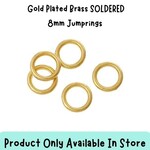 8mm GPB SOLDERED Jumprings, 24pcs, 18 guage, 0.17oz, in store only