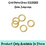 6mm GPB SOLDERED Jumprings, 24pcs, 19 guage, 0.07oz, in store only
