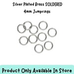4mm SPB SOLDERED Jumprings, 24pcs, 0.01oz, in store only
