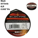 6lb S-Lon Fire, 50yds, Black, 0.006 inch/0.15mm Diameter, 28gms/1oz