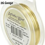 26 Gauge Tarnish Resistant, Brass  Copper Wire, 90ft/30yds