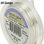 20 Gauge Tarnish Resistant, Silver Plated Copper Wire, 25ft/8.3yds