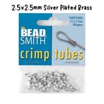 SPB 2.5x2.5mm Crimp Tubes, 100pcs, 9.5gms/0.34oz