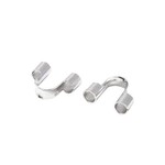 Stainless Steel Wire Guards/Wire Protectors, approx 100pcs, 5x6.6x2mm, 1.5mm hole, 7gms/0.25oz