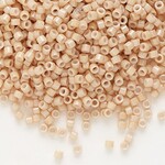 #11 Delica Seed Beads, Opaque Luster Tan, DB208-TB, 1 two inch tube, approx 1440 beads, 7.2 grams