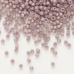 #11 Delica Seed Beads, Matte Opaque Metallic Old Rose Pink, DB379-TB, 1 two inch tube, approx 1440 beads, 7.2 grams