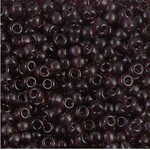 #6 Miyuki Seed Beads - Transparent Dark Smoky Amethyst, 6-9153-TB, 1 five inch tube, approx 240 beads, 20 grams