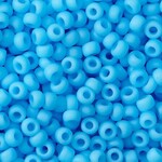 #6 Miyuki Seed Beads - Matte Opaque Light Blue, 6-9413F-TB, 1 five inch tube, approx 240 beads, 20 grams