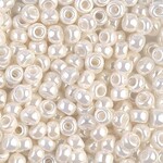 #6 Miyuki Seed Beads - Ivory Ceylon, 6-9592-TB, 1 five inch tube, approx 240 beads, 20 grams