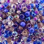 #8 Miyuki Seed Beads - Mix Lilacs, 8-9MIX01-TB, 1 five inch tube, approx 858 beads, 22 grams