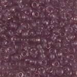 #8 Miyuki Seed Beads - Transparent Smoky Amethyst, 8-9142-TB, 1 five inch tube, approx 858 beads, 22 grams